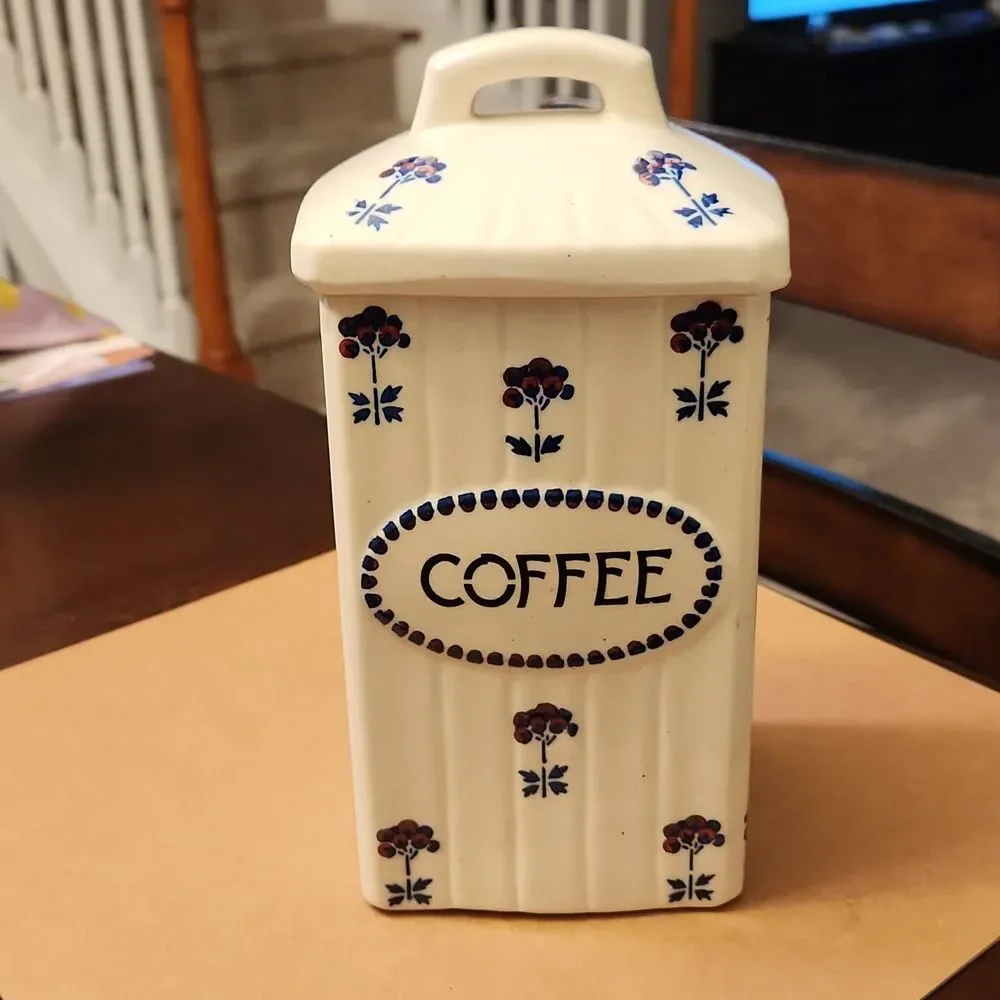 Schweiz Vintage German-Made Tall Coffee Canister